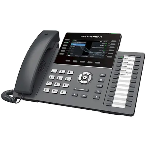 IP ტელეფონი Grandstream GRP2636, IP Phone, PoE, 6 SIP, 12 lines, Gigabit Port, Black , 2 image - Primestore.ge