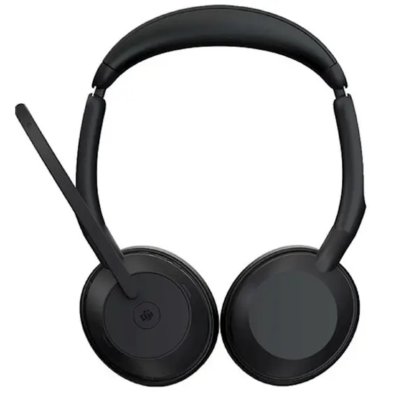 ყურსასმენი Jabra 25599-999-999 Evolve2 55, Link380a MS Stereo, Headset, Wireless, Bluetooth, USB, Black , 4 image - Primestore.ge