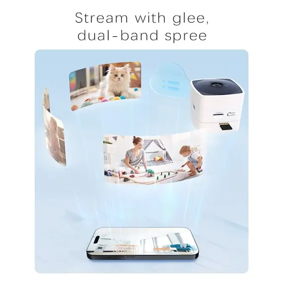 ვიდეო სათვალთვალო კამერა Blurams A12S FoldVue, Indoor Security Camera, White , 2 image - Primestore.ge