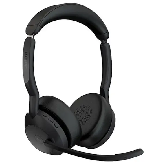 ყურსასმენი Jabra 25599-999-999 Evolve2 55, Link380a MS Stereo, Headset, Wireless, Bluetooth, USB, Black  - Primestore.ge