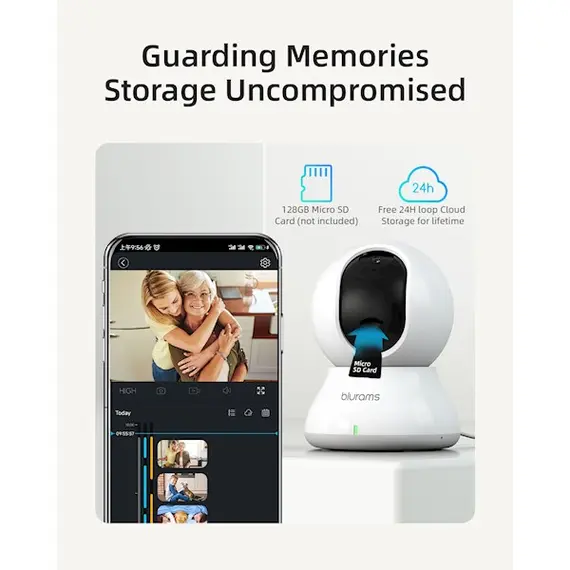 Video surveillance camera Blurams A33 Dome Nexa, Indoor Security Camera, White, 3 image