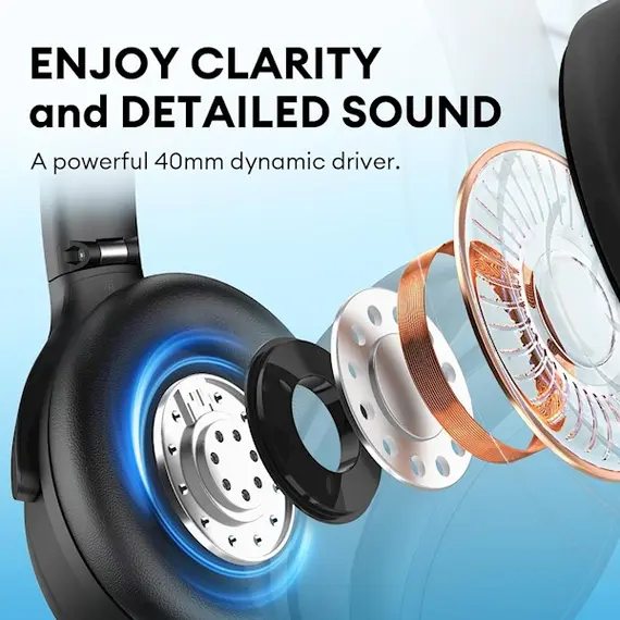 ყურსასმენი Edifier WH700NB, Active Noise Cancelling Headphones, Wireless, Bluetooth, Black , 6 image - Primestore.ge