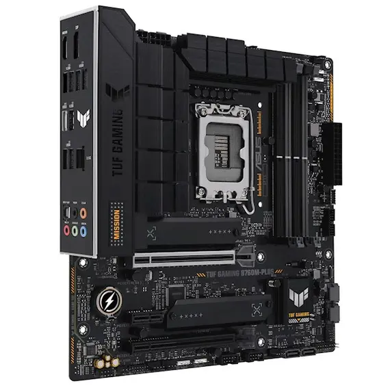 დედა დაფა ASUS Motherboard TUF GAMING B760M-PLUS s1700 B760 4xDDR5 M.2 HDMI DP mATX , 2 image - Primestore.ge