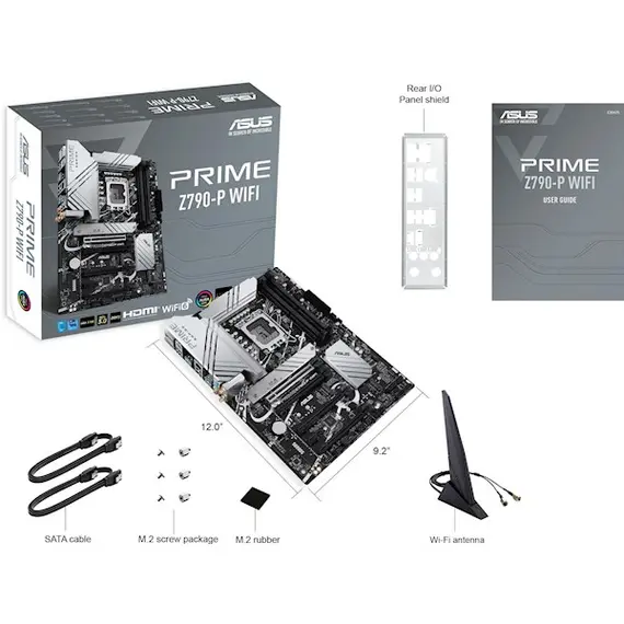 დედა დაფა ASUS Motherboard PRIME Z790-P WIFI s1700 Z790 4xDDR5 M.2 HDMI DP Wi-Fi BT ATX , 4 image - Primestore.ge