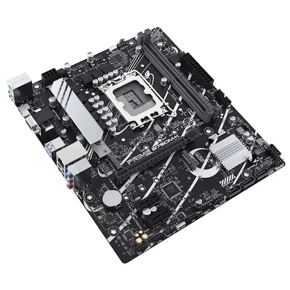 დედა დაფა ASUS Motherboard PRIME B760M-K s1700 B760 2xDDR5 M.2 HDMI D-Sub mATX , 3 image - Primestore.ge
