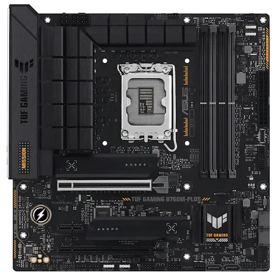 დედა დაფა ASUS Motherboard TUF GAMING B760M-PLUS s1700 B760 4xDDR5 M.2 HDMI DP mATX  - Primestore.ge