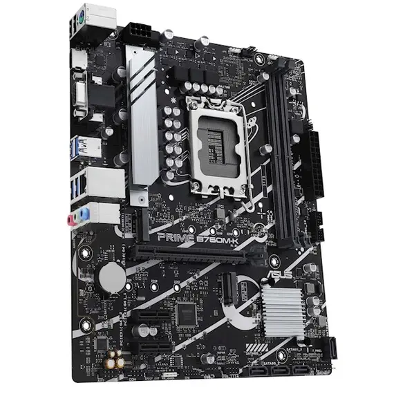 დედა დაფა ASUS Motherboard PRIME B760M-K s1700 B760 2xDDR5 M.2 HDMI D-Sub mATX , 2 image - Primestore.ge