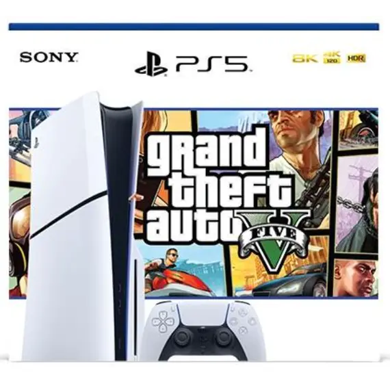 Playstation Sony PlayStation PS5 Slim 1TB GTA V Bundle