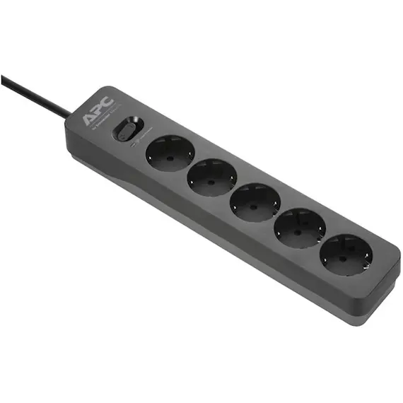 დენის გამანაწილებელი APC Essential SurgeArrest 5 Outlet Black 230V Germany  - Primestore.ge