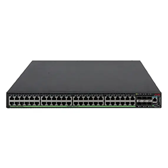 Switch H3C S5570S-54S-PWR-EI-A L3 Ethernet Switch with 48*10/100/1000BASE-T Ports and 6*1G/10G BASE-X SFP Plus Ports, Without Power Supplies, PoE+