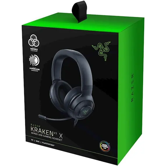 ყურსასმენი Razer Kraken V3 X - Wired USB Gaming Headset , 4 image - Primestore.ge