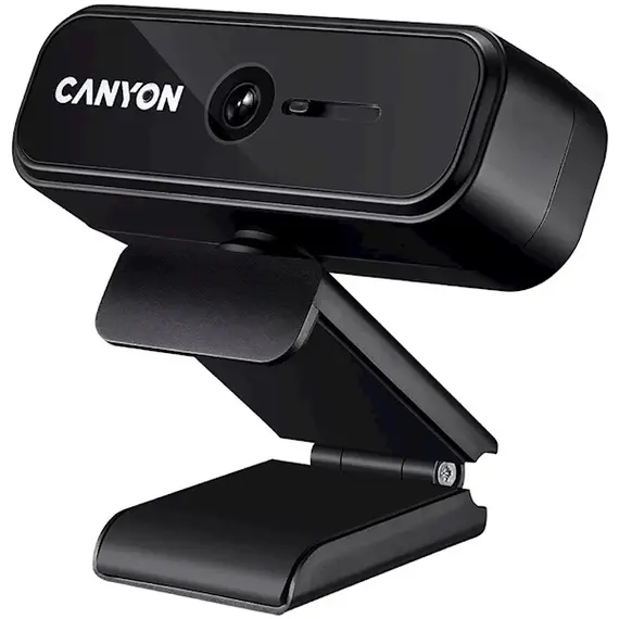 Web camera CANYON C2N, 1080P full HD 2.0Mega fixed focus webcam with USB2.0 connector, 360 degree rotary view scope, built in MIC
