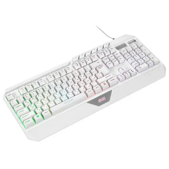 კლავიატურა 2E GAMING Membrane keyboard KG315 110key, USB-A, EN/UA, RGB, white - Primestore.ge