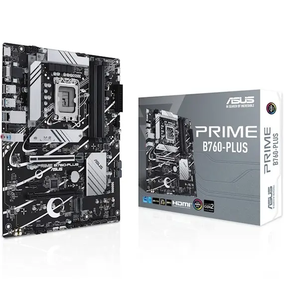 დედა დაფა ASUS Motherboard PRIME B760-PLUS s1700 B760 4xDDR5 M.2 HDMI D-Sub DP ATX , 4 image - Primestore.ge