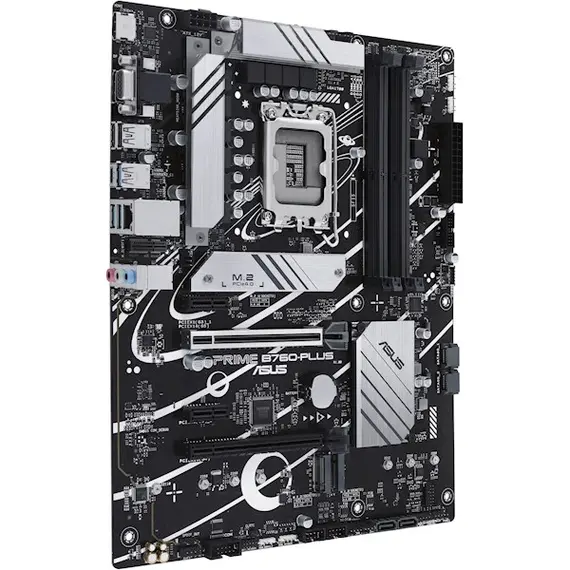 დედა დაფა ASUS Motherboard PRIME B760-PLUS s1700 B760 4xDDR5 M.2 HDMI D-Sub DP ATX , 2 image - Primestore.ge