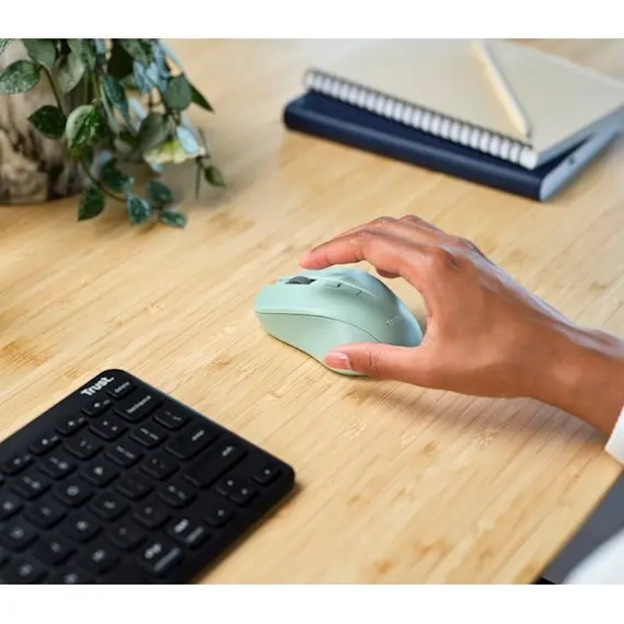 მაუსი Trust 25042 Mydo, Wireless, USB, Mouse, Green , 5 image - Primestore.ge