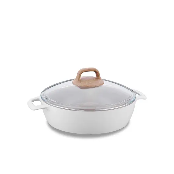 ქვაბი Korkmaz A2982 Gusto Ceramic Low Casserole 26x7  - Primestore.ge