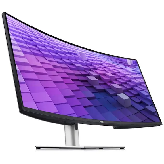მონიტორი Dell 210-BHXB UltraSharp 38, 37.5", Curved Monitor, QHD, IPS, HDMI, USB-C, DP, RJ-45, Silver , 2 image - Primestore.ge