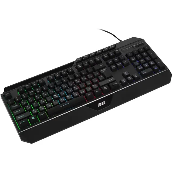 კლავიატურა 2E GAMING Membrane keyboard KG315 110key, USB-A, EN/UA, RGB, black , 2 image - Primestore.ge
