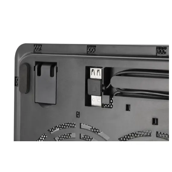 ნოუთბუქის გამაგრილებელი 2E GAMING Laptop stand CPG-001, up to 14", 1xUSB-A, Blue LED, black , 3 image - Primestore.ge