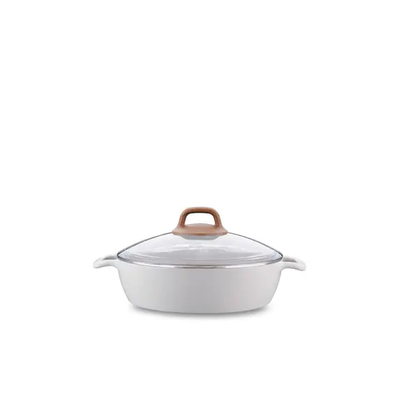 ქვაბი Korkmaz A2981 Gusto Ceramic Low Casserole 24x6,5  - Primestore.ge