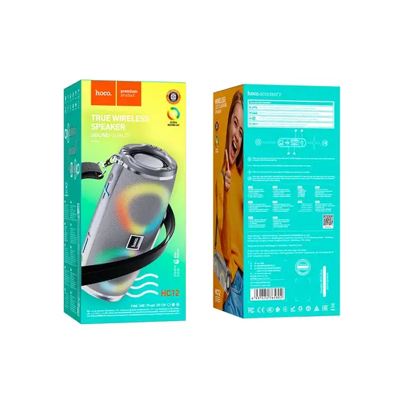 დინამიკი Hoco HC12 sports portable loudspeaker Grey , 3 image - Primestore.ge