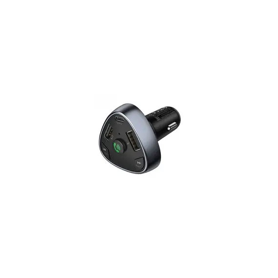 მანქანის დამტენი Hoco E51 Road treasure car BT FM transmitter Black , 2 image - Primestore.ge