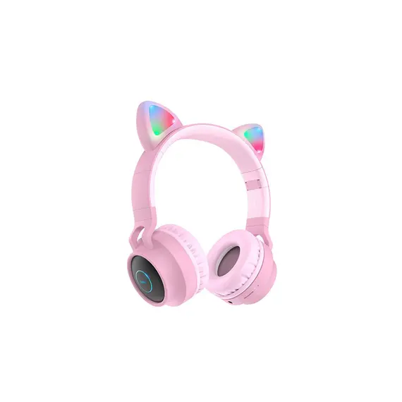 Headphone Hoco W27 Cat ear wireless headphones PINK