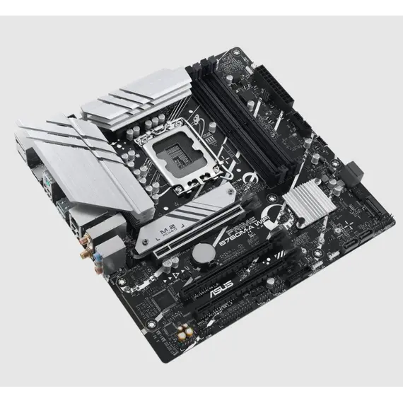დედა დაფა ASUS Motherboard PRIME B760M-A WIFI s1700 B760 4xDDR5 M.2 HDMI DP Wi-Fi BT mATX , 2 image - Primestore.ge