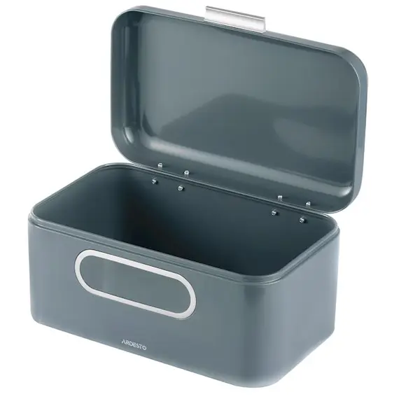 Soap Ardesto Bread bin Gemini, 30x18x15cm, metal, gray