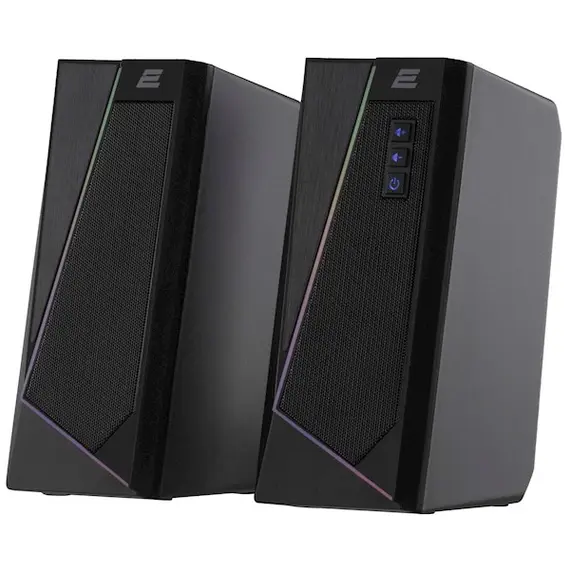 დინამიკი 2E Multimedia speaker  PCS233 RGB, 2.0, USB, Black  - Primestore.ge