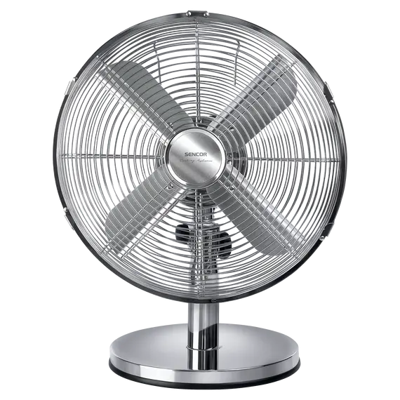 ვენტილატორი Sencor SFE 3040SL Desk Fan, 35 W, Diameter- 30 cm, 3speed, High Quality Chromed  - Primestore.ge