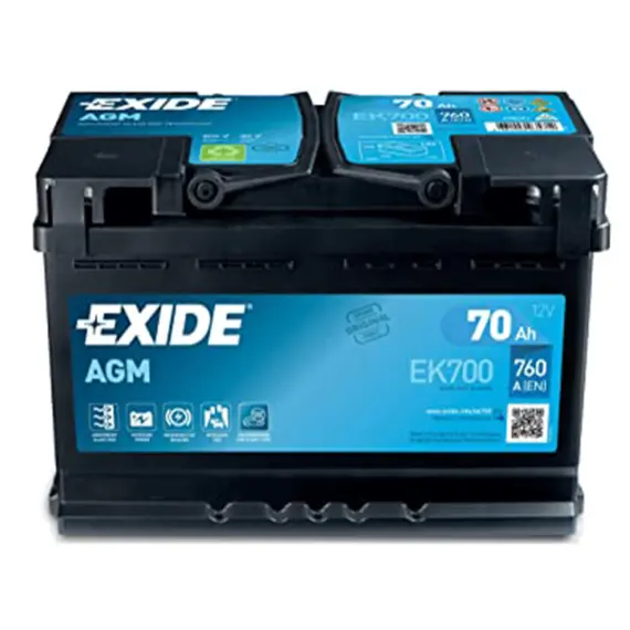 აკუმულატორი Exide AGM EK700 70 ა*ს R+  - Primestore.ge