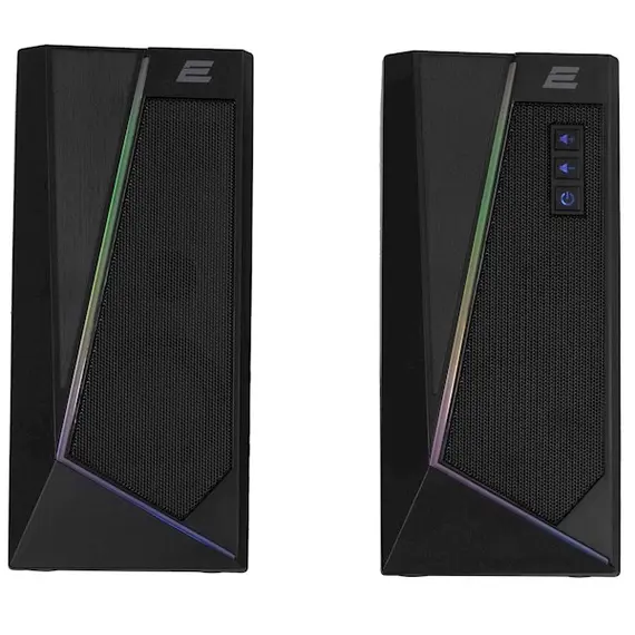 დინამიკი 2E Multimedia speaker  PCS233 RGB, 2.0, USB, Black , 2 image - Primestore.ge