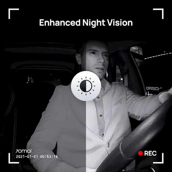 მანქანის შიდა ინტერიერის კამერა 70mai Interior Cam FC02 only for 70mai A500S, A400, A800S , 5 image - Primestore.ge