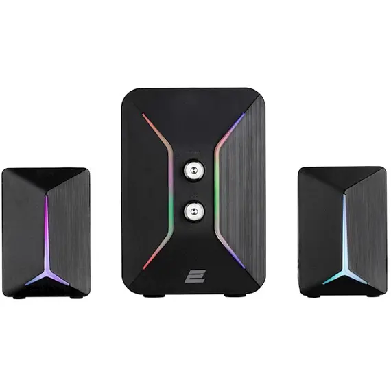 დინამიკი 2E Multimedia speaker PCS301 RGB, 2.1, USB, Black  - Primestore.ge