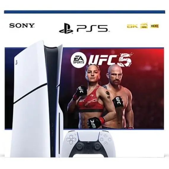 ფლეისთეიშენი Sony PlayStation PS5 Slim 1TB UFC 5 Bundle  - Primestore.ge