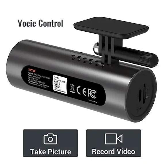 Car Video Recorder Xiaomi 70Mai Smart Dash Cam 1S Midrive D06 DVR 1080P Voice Control WiFi Sony IMX307 Sensor 130° Global Version, 5 image