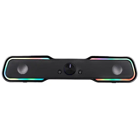დინამიკი 2E Multimedia speaker  PCS101 RGB, 2.0, USB, Black  - Primestore.ge