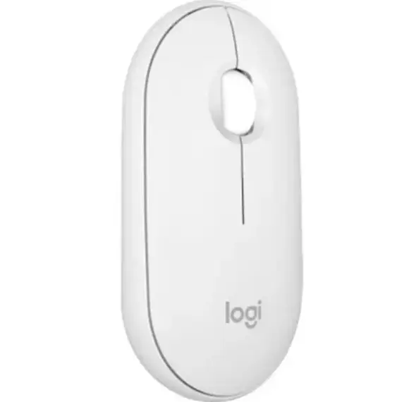 მაუსი LOGITECH Pebble Mouse 2 M350s - TONAL WHITE - BT - EMEA-808 - DONGLELESS , 2 image - Primestore.ge
