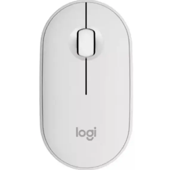 მაუსი LOGITECH Pebble Mouse 2 M350s - TONAL WHITE - BT - EMEA-808 - DONGLELESS  - Primestore.ge