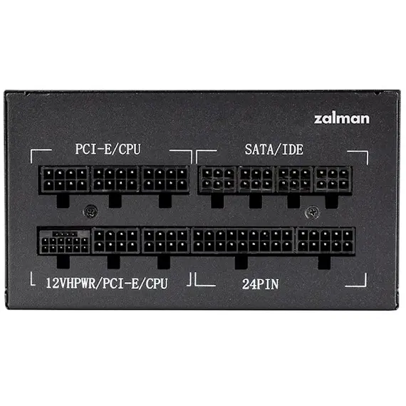 კვების ბლოკი Zalman PSU Teramax 2  (1200W), >90%, 80+ Gold, 120mm, 1xMB 28pin (18+10), 2xCPU 8pin(4+4), 3xMolex, 12xSATA, 4xPCIe 8pin(6+2), 1x12VHPWR, Fully Modular , 3 image - Primestore.ge