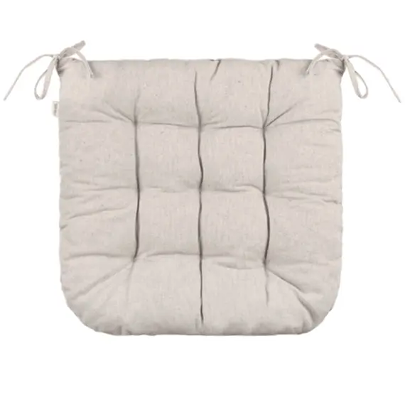 სკამის ბალიში Ardesto Sitpad Oliver, 40x40cm, 100% cotton, filling: 50% holofiber, 50% pp, beige  - Primestore.ge