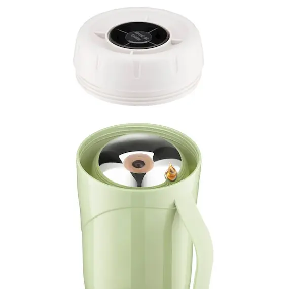 თერმოსი Ardesto Vacuum flask Gemini Gourmet, 1000ml, plastic, borosilicate glass, green , 4 image - Primestore.ge