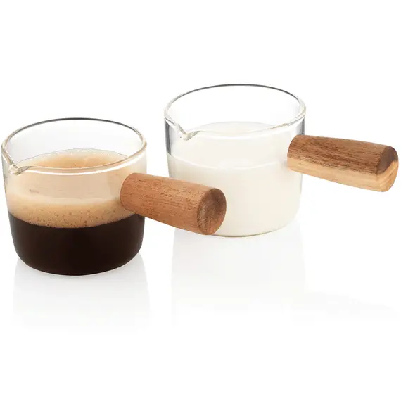 მინის ქილების ნაკრები Ardesto Set of capacity for cream and sauce,  100ml, 2 pcs, borosilicate glass, transparent - Primestore.ge