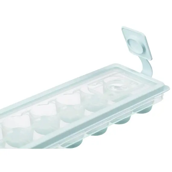 ყინულის ფორმა Ardesto Ice tray with lid Fresh Cylinder, 27х9.5х3.8cm, silicone, plastic, blue , 2 image - Primestore.ge