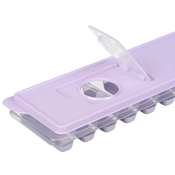 ყინულის ფორმა Ardesto Ice tray with lid Fresh Stick, 27х9.5х3.8cm, silicone, plastic, lilac , 3 image - Primestore.ge