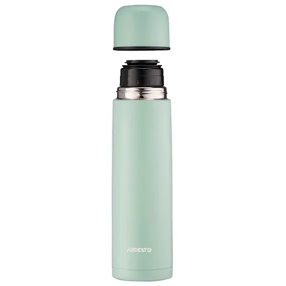 თერმოსი Ardesto Vacuum flask Bright City, 1000ml, stainless steel, green , 3 image - Primestore.ge