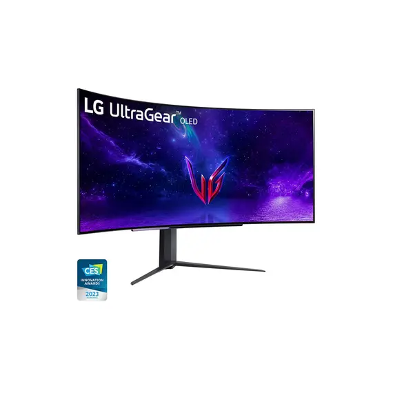 მონიტორი LG Ultragear 45GR95QE 45" Curved OLED WQHD 3440 x 1440 0.03ms 240Hz , 2 image - Primestore.ge