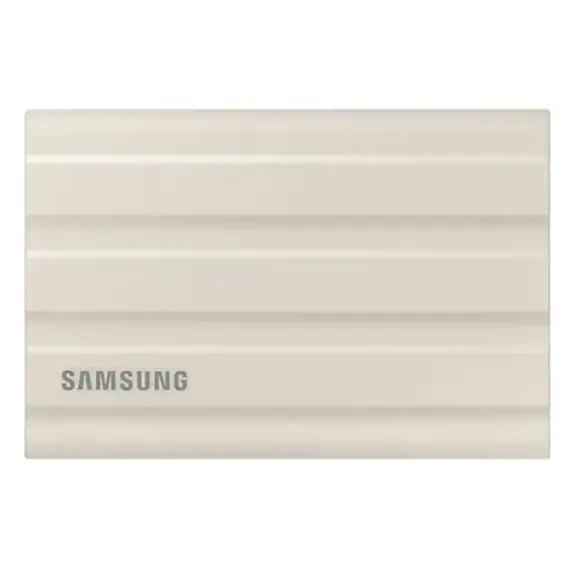 მყარი დისკი SAMSUNG SSD T7 PORTABLE 2TB MU-PE2T0K/WW SHIELD BEIGE  - Primestore.ge